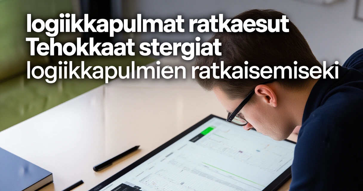Tehokkaat strategiat logiikkapulmien ratkaisemiseksi