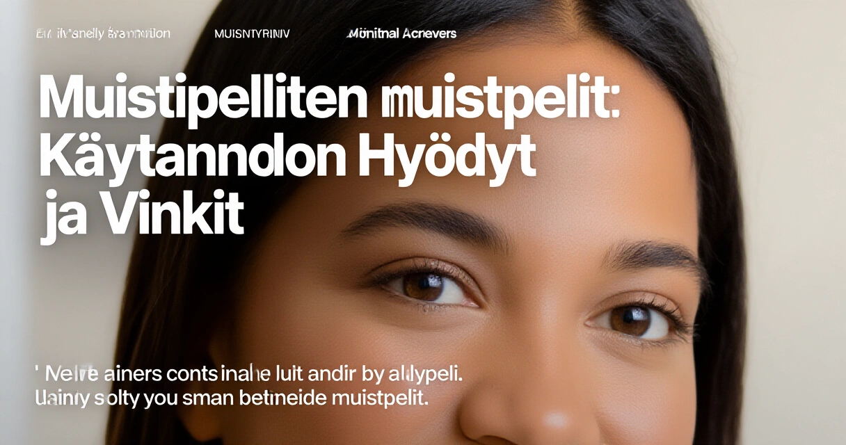 Muistipelien Käytännön Hyödyt ja Vinkit